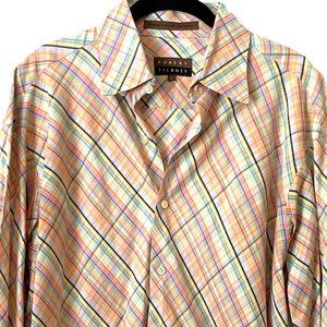 Robert Talbott Dress Shirt Mens L Tall